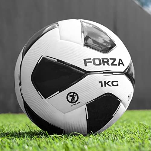 כדורי כדורגל משוקללים של Forza GK Pro - כדורי כדורגל של 2.2lb ו- 1.3lb [חבילות של 1, 3 & 8] | כדור משוקלל